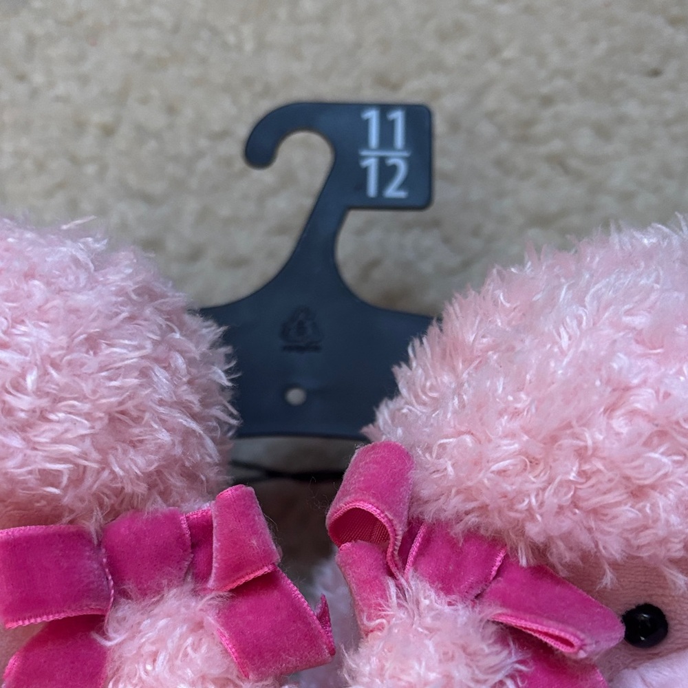 Wonder Nation Pink Poodle Kids Slippers - Picture 2 of 5